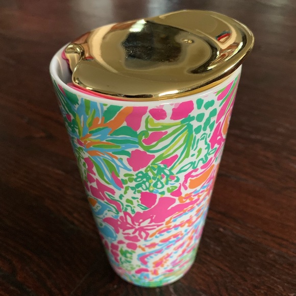 Lilly Pulitzer Pink and White Tumbler - Picture 13 of 16